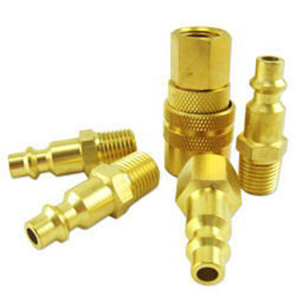 Picture of 5 pc Solid Brass Quick Coupler