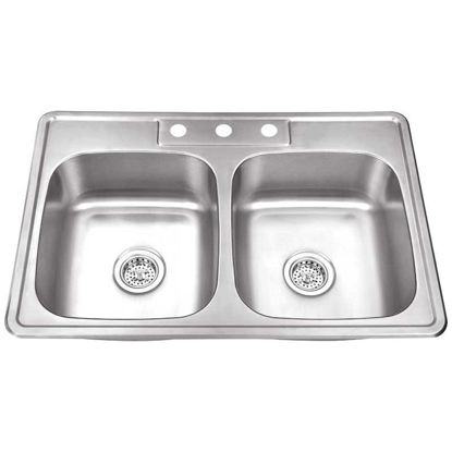 Picture of T33226 Double Bowl Sink 3 Hole
