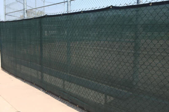 Picture of 6-Ft X 50-Ft Green Fence Screens Polyethylene Tarp