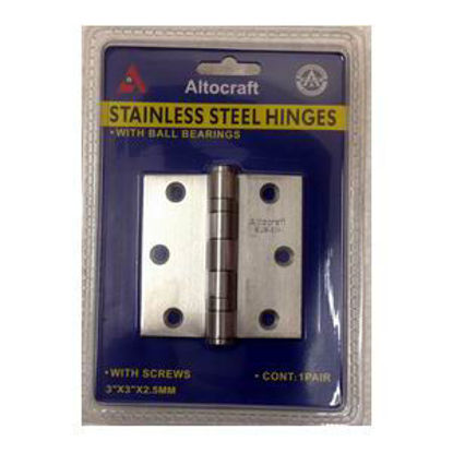 Picture of 3" Stainless Steel Square Hinges Ball Bearing