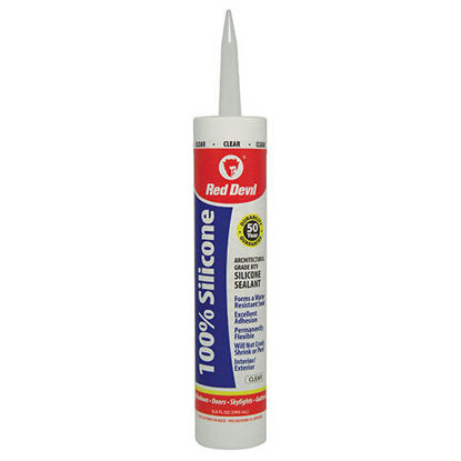 Picture of Red Devil 100% Silicone Sealant  Clear 10.1OZ