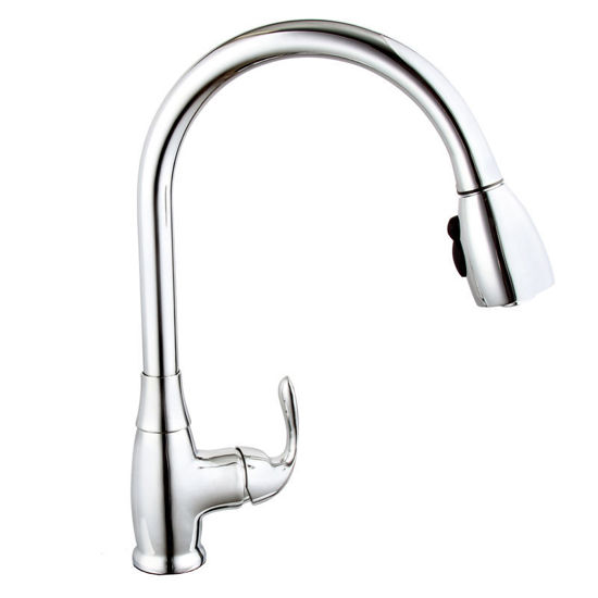 Picture of F8006, Single Handle Pull Out Kitchen Faucet, CHROME