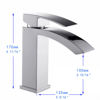 Picture of F40200 Single Handle Square Lavatory Faucet, Chrome