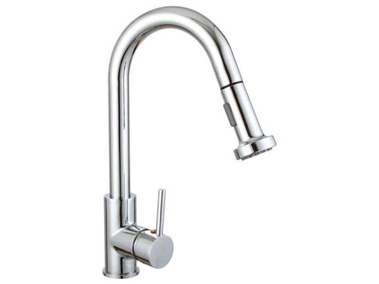 Picture of F80026BN, Brushed Nickel Pull Down Kitchen Faucet