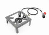 Picture of Mini Size Propane Cooker Single Burner Stove Gas BBQ Grill with High Pressure Propane Regulator Hose