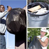 Picture of 50pc 45 Gal 40"x46" Extra HD Trash Bag 3mil BLACK